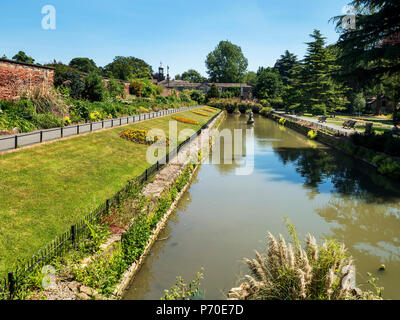 Walled garden in Roundhay Park Roundhay Leeds West Yorkshire England Stock Photo