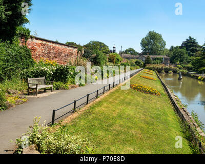 Walled garden in Roundhay Park Roundhay Leeds West Yorkshire England Stock Photo