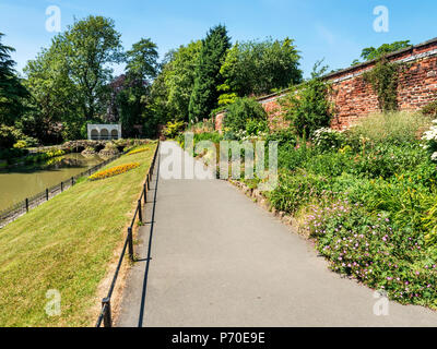 Walled garden in Roundhay Park Roundhay Leeds West Yorkshire England Stock Photo