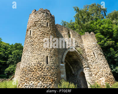 Sham Castle at Roundhay Park Roundhay Leeds West Yorkshire England Stock Photo