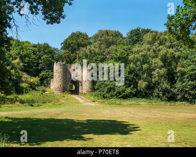 Sham Castle at Roundhay Park Roundhay Leeds West Yorkshire England Stock Photo