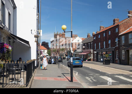 Main street in Market Weighton, East Yorkshire, England, UK Stock Photo ...