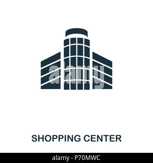 Shopping Center icon. Line style icon design. UI. Illustration of shopping center icon. Pictogram isolated on white. Ready to use in web design, apps, Stock Vector