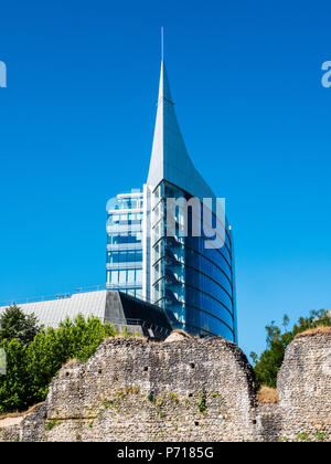 Reading Abby Ruins, Now Reopened to the Public, Reading Abby Quarter, Reading, Berkshire, England, UK, GB. Stock Photo