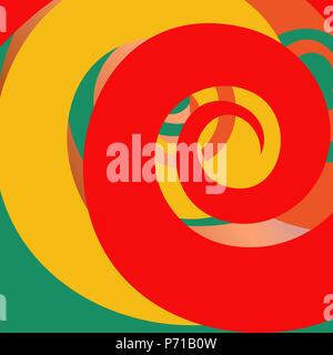 vintage antique pattern forged red with gold with circles for relaxation Stock Vector