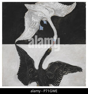 Hilma af Klint, The Swan, No. 1, Group IX/SUW, The SUW/UW Series, 1915 Stiftelsen Hilma af Klints Verk. Photo: Albin Dahlström/ Moderna Museet. 1915 19 Hilma af Klint - 1915 - The Swan - No 1 - Group IX-SUW - The SUW-UW Series Stock Photo