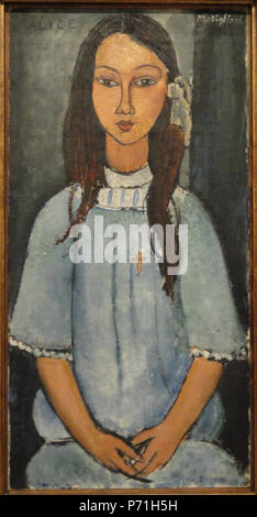 . Alice  circa 1918 8 Alice by Amedeo Modigliani - Statens Museum for Kunst - DSC08293 Stock Photo