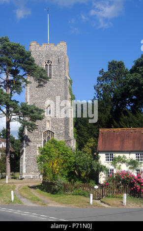 The Church of St. Mary, in Earl Soham, Suffolk, England Stock Photo