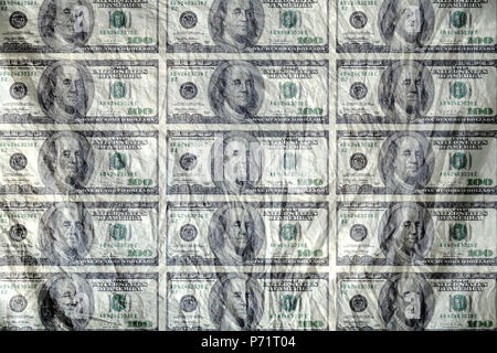 conceptual background image of us paper currency Stock Photo