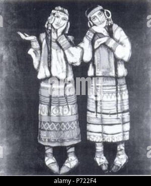 Work by Nicholas Roerich . before 1947 18 Girls.jpg!PinterestLarge Stock Photo