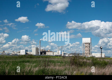 K2 Mine, The Mosiac Company,  Esterhazy, Saskatchewan, Canada. Stock Photo