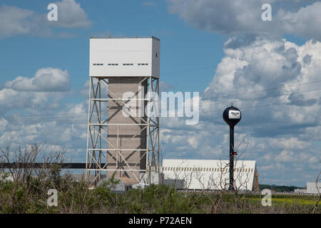 K2 Mine, The Mosiac Company,  Esterhazy, Saskatchewan, Canada. Stock Photo