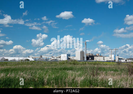 K2 Mine, The Mosiac Company,  Esterhazy, Saskatchewan, Canada. Stock Photo