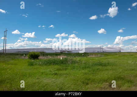 K2 Mine, The Mosiac Company,  Esterhazy, Saskatchewan, Canada. Stock Photo