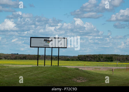 K2 Mine, The Mosiac Company,  Esterhazy, Saskatchewan, Canada. Stock Photo