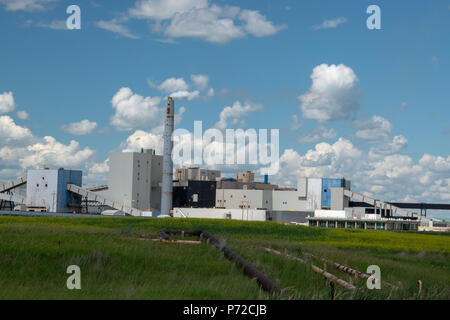 K2 Mine, The Mosiac Company,  Esterhazy, Saskatchewan, Canada. Stock Photo