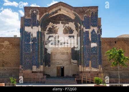 Blue Mosque (Goy Machid) in Tabriz, Iran. The mosque were constructed in 1465. Tabriz. East Azerbaijan province. Iran Stock Photo