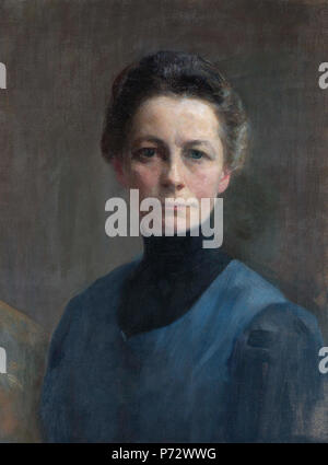 . Self-portrait  between 1893 and 1895 145 Ivana Kobilca - Avtoportret (1893-95) Stock Photo