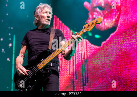 Roger Waters (Pink Floyd) performs live on stage during his Us + 