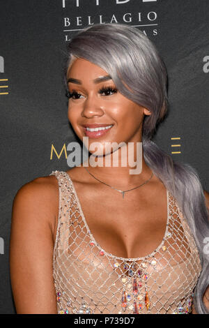 Las Vegas, NV, USA. 3rd July, 2018. Saweetie Industry Tuesday at Hyde Bellagio at Bellagio Resort & Casino in Las Vegas, NV on July 3, 2018. Credit: Damairs Carter/Media Punch/Alamy Live News Stock Photo