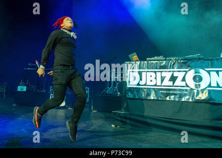 Milwaukee, Wisconsin, USA. 3rd July, 2018. TRIPPIE REDD (MICHAEL LAMAR WHITE IV) during Summerfest Music Festival at Henry Maier Festival Park in Milwaukee, Wisconsin Credit: Daniel DeSlover/ZUMA Wire/Alamy Live News Stock Photo