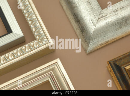 collection corners of frames for pictures and photos Stock Photo