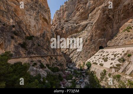 Caminito del Rey. June, 2018. Andalusia, Spain Stock Photo