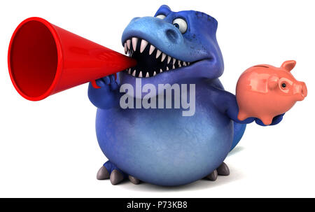 Fun dinosaur - 3D Illustration