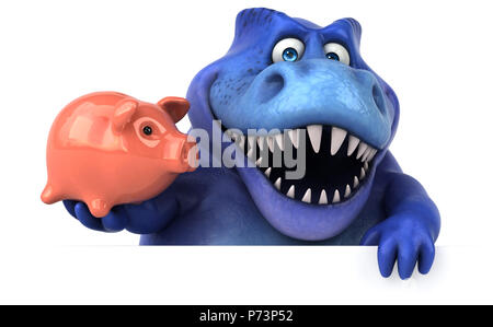 Fun dinosaur - 3D Illustration