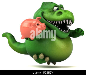Fun dinosaur - 3D Illustration