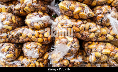 Cancha, Andean toasted Chulpe corn with salt, popular tasty corn snack ...