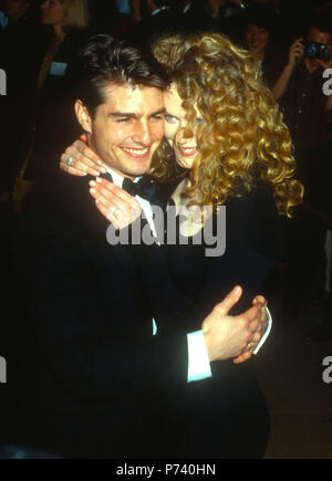 Tom Cruise, Nicole Kidman at the 49th Annual Golden Globe Awards, 1992