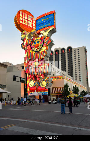 Circus Circus Casino and Resort in Reno, Nevada Stock Photo