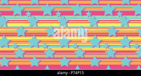stars on a multi-colored background Stock Vector