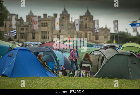 WOMAD music festival held at Charlton Park, Malmesbury, Wiltshire  2017 - Friday Stock Photo