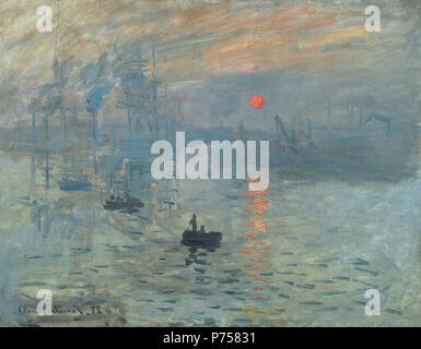 . Impression Sunrise  1872 28 Claude Monet, Impression, soleil levant Stock Photo