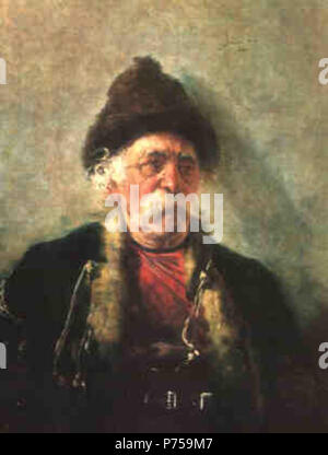 English: Old citizen . 1890s 127 Gigo Gabashvili. Old citizen Stock Photo