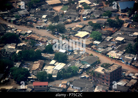 Aerial view of Accra, Ghana Stock Photo