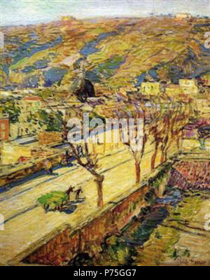 Work by Childe Hassam . before 1935 137 Hassam - posilippo Stock Photo