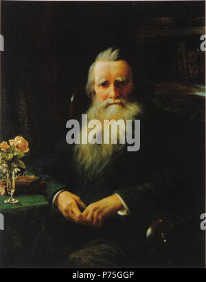 English: Portrait of John Ruskin, Oil on canvas Français : Portrait de John Ruskin, Huile sur toile 90.5 x 70.5 cm. 1897 148 John Ruskin Collingwood large Stock Photo