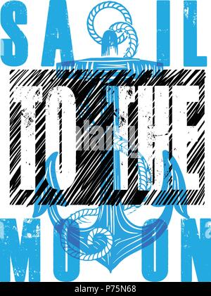Sail poster Stock Vector
