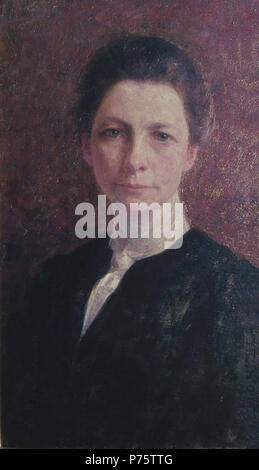 . Self-portrait  1894 and 1895 145 Ivana Kobilca - Avtoportret Stock Photo