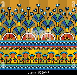 Egyptian ornament.Egyptian pattern. Seamless pattern in Egyptian style. Vector illustration Stock Vector