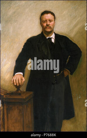 John Singer Sargent Portrait Theodore Roosevelt 1903 Stock Photo