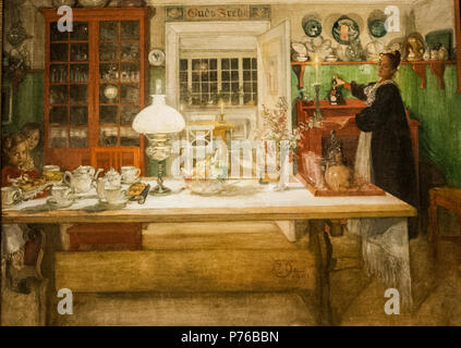 Carl Larsson - Getting Ready Game 1901 Stock Photo - Alamy