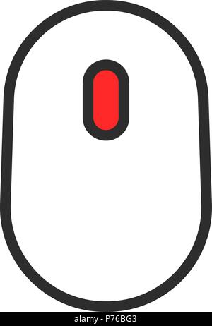 thin line simple black scroll icon Stock Vector