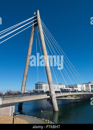 Marine Way Bridge Southport UK Stock Photo