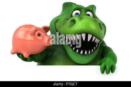 Fun dinosaur - 3D Illustration