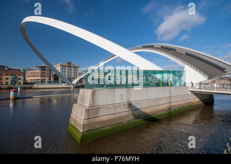 Millennium Bridge in Newcastle-Upon-Tyne