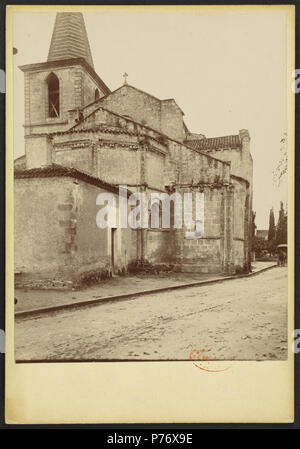 234 Église Saint-Saturnin de Berson - J-A Brutails - Université Bordeaux Montaigne - 0139 Stock Photo